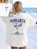 Camiseta Holgada de Verano con Estampado Margarita