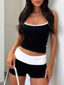 Set de Verano Bicolor Top Halter & Shorts