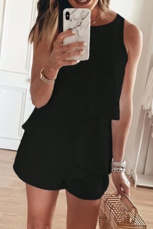Mono Casual de Verano con Volantes y Cierre Trasero