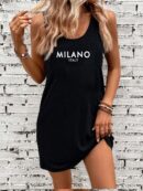 Vestido de Verano Casual con Estampado Milanes