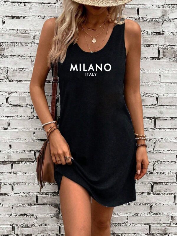 Vestido de Verano Casual con Estampado Milanes - Image 3