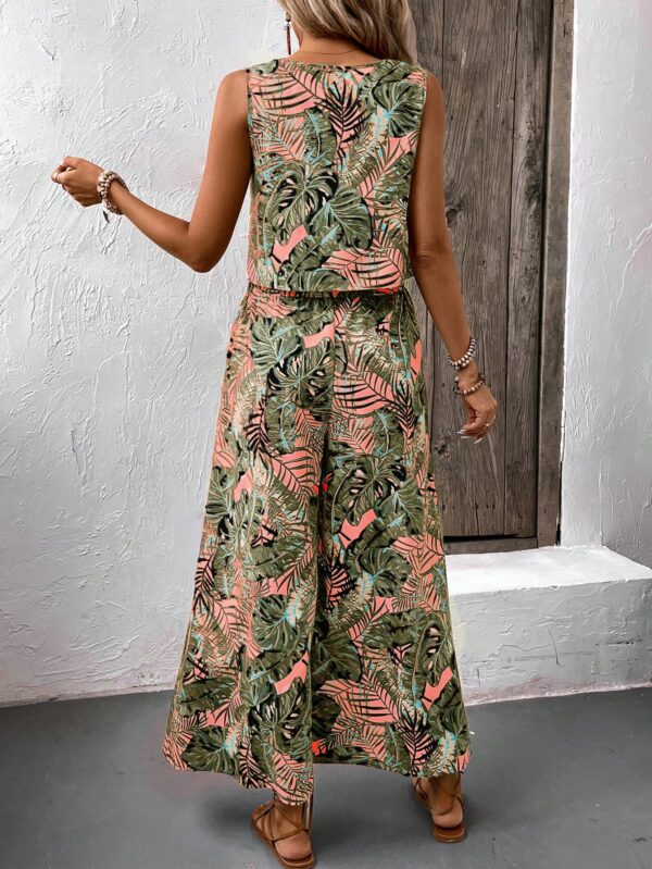 Set Veraniego Boho para Mujer: Top sin Mangas y Pantalón Ancho - Image 2