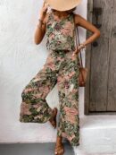 Set Veraniego Boho para Mujer: Top sin Mangas y Pantalón Ancho