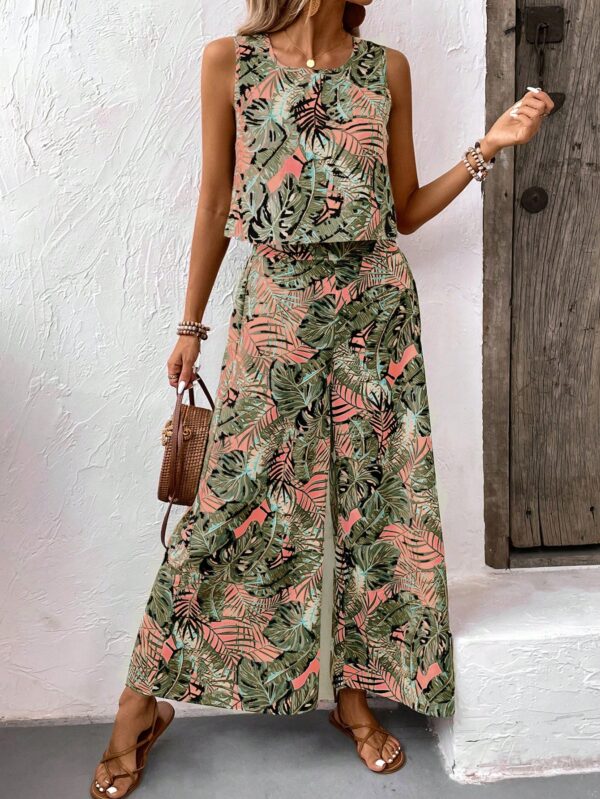 Set Veraniego Boho para Mujer: Top sin Mangas y Pantalón Ancho - Image 5