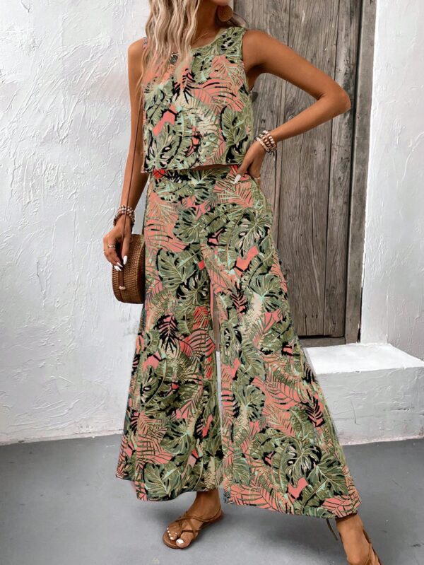 Set Veraniego Boho para Mujer: Top sin Mangas y Pantalón Ancho - Image 6