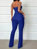 Conjunto Bandeau y Falda Maxi con Abertura Lateral