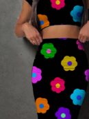 Set de Top y Falda Larga Estampado Floral Casual
