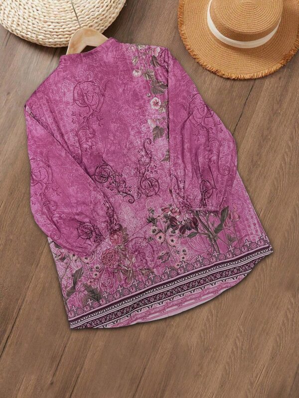 Camisa de Estilo Boho con Estampado Floral Vintage - Image 14