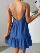 Vestido Casual Sin Espalda con Tirantes Finos