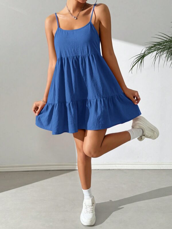 Vestido Casual Sin Espalda con Tirantes Finos - Image 34