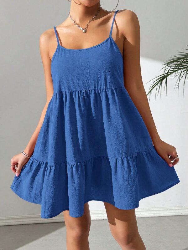 Vestido Casual Sin Espalda con Tirantes Finos - Image 40