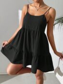 Vestido Casual Sin Espalda con Tirantes Finos