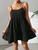 Vestido Casual Sin Espalda con Tirantes Finos