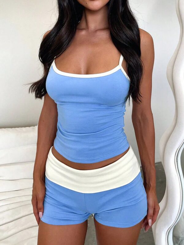 Set de Verano Bicolor Top Halter & Shorts - Image 23