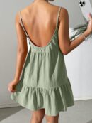 Vestido Casual Sin Espalda con Tirantes Finos