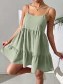 Vestido Casual Sin Espalda con Tirantes Finos