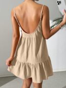 Vestido Casual Sin Espalda con Tirantes Finos