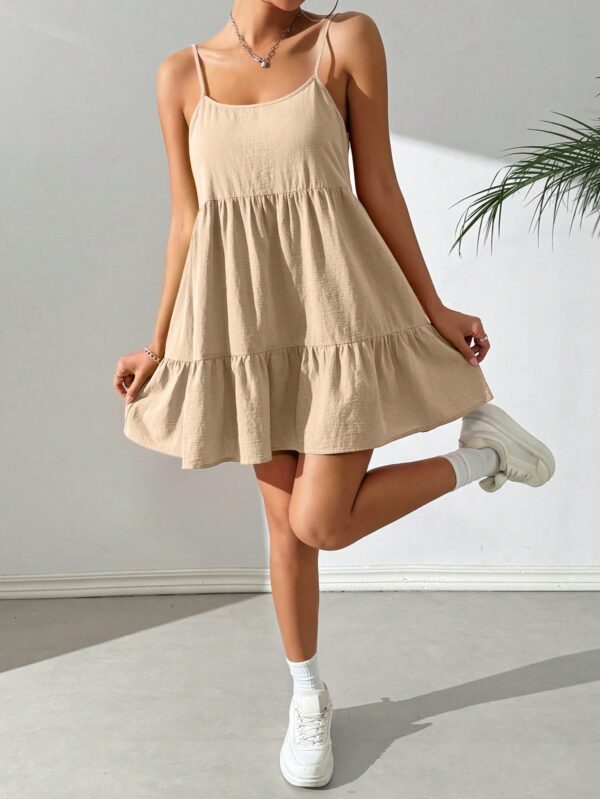 Vestido Casual Sin Espalda con Tirantes Finos - Image 19