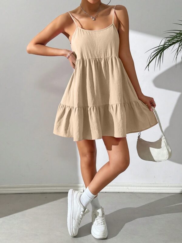 Vestido Casual Sin Espalda con Tirantes Finos - Image 20