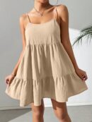 Vestido Casual Sin Espalda con Tirantes Finos