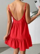 Vestido Casual Sin Espalda con Tirantes Finos