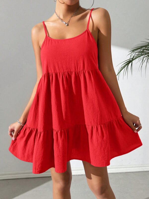 Vestido Casual Sin Espalda con Tirantes Finos - Image 63