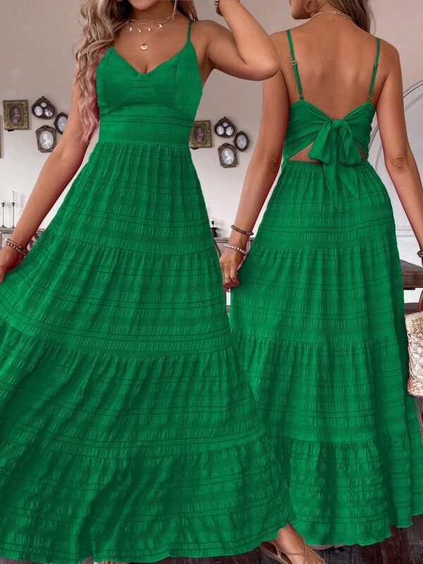 Vestido Boho Elegante Espalda Descubierta con Tirantes - Image 58