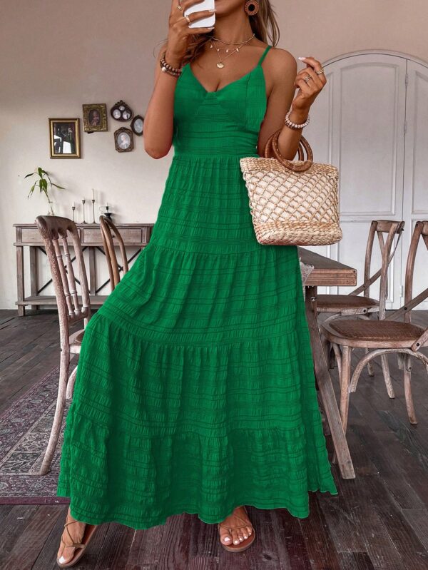 Vestido Boho Elegante Espalda Descubierta con Tirantes - Image 61