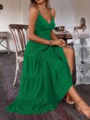 Vestido Boho Elegante Espalda Descubierta con Tirantes