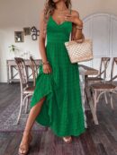 Vestido Boho Elegante Espalda Descubierta con Tirantes