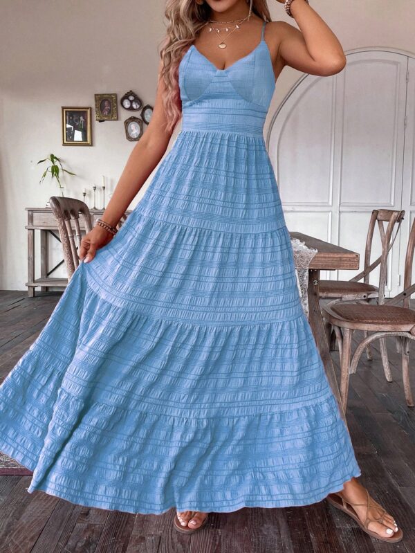 Vestido Boho Elegante Espalda Descubierta con Tirantes - Image 26