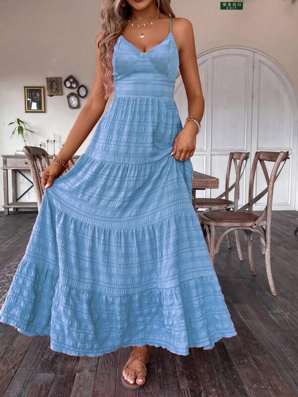 Vestido Boho Elegante Espalda Descubierta con Tirantes - Image 28