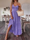 Vestido Boho Elegante Espalda Descubierta con Tirantes