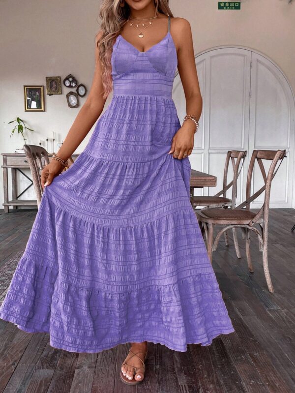 Vestido Boho Elegante Espalda Descubierta con Tirantes - Image 56