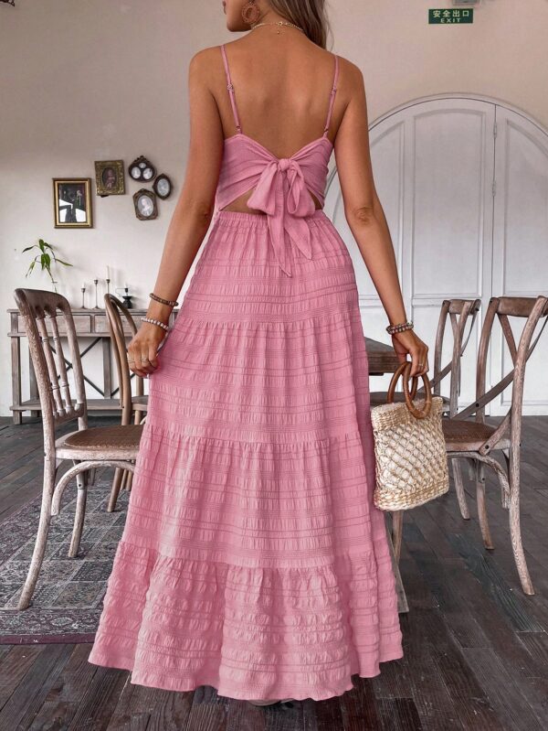 Vestido Boho Elegante Espalda Descubierta con Tirantes - Image 45