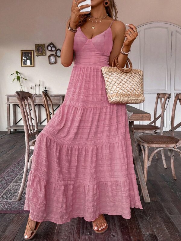 Vestido Boho Elegante Espalda Descubierta con Tirantes - Image 46