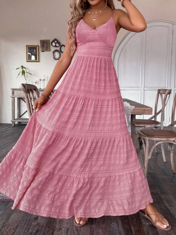 Vestido Boho Elegante Espalda Descubierta con Tirantes - Image 47