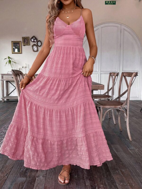 Vestido Boho Elegante Espalda Descubierta con Tirantes - Image 48