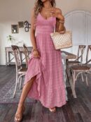 Vestido Boho Elegante Espalda Descubierta con Tirantes