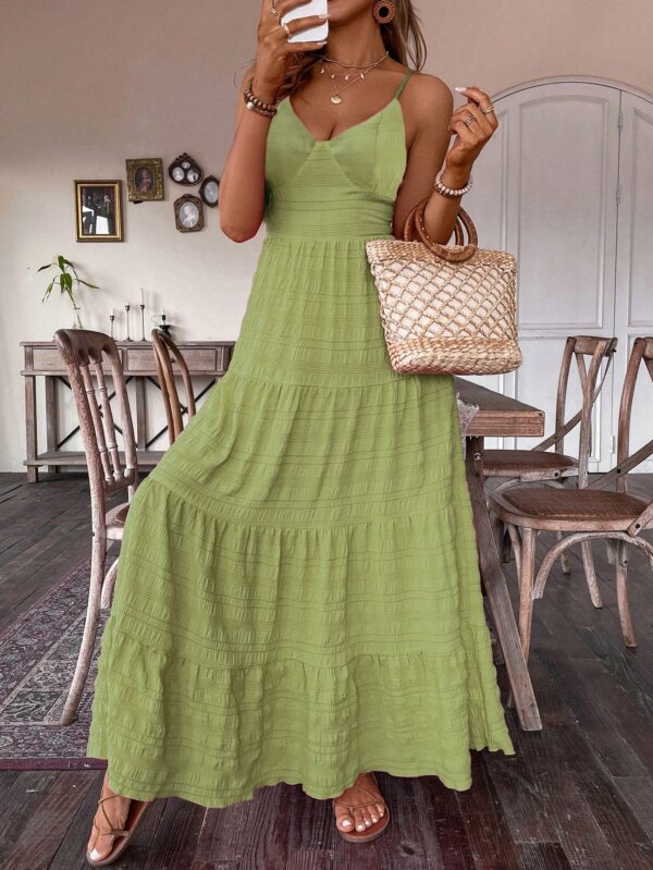 Vestido Boho Elegante Espalda Descubierta con Tirantes - Image 41