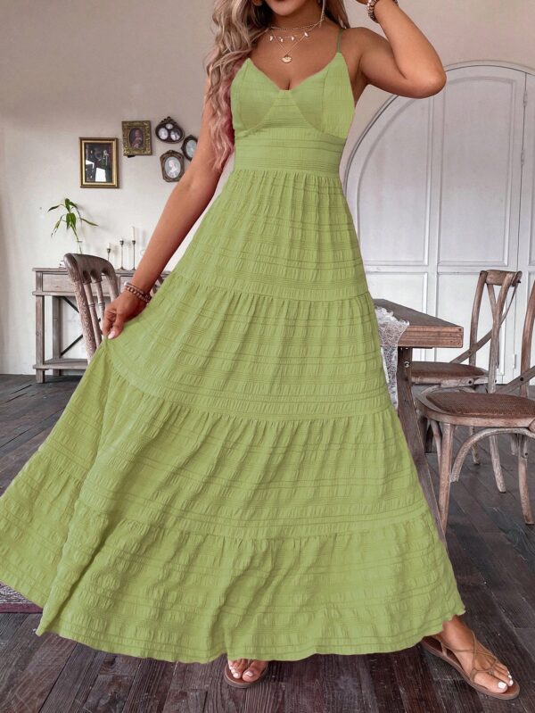 Vestido Boho Elegante Espalda Descubierta con Tirantes - Image 42