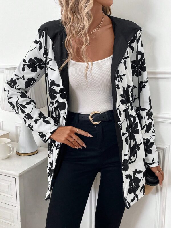 Chaqueta Reversible con Capucha Estampado Leopardo - Image 24