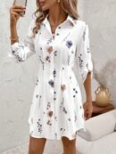 Vestido Camisero Floral de Otoño/Invierno Versátil y Elegante