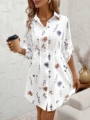 Vestido Camisero Floral de Otoño/Invierno Versátil y Elegante