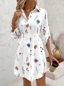 Vestido Camisero Floral de Otoño/Invierno Versátil y Elegante