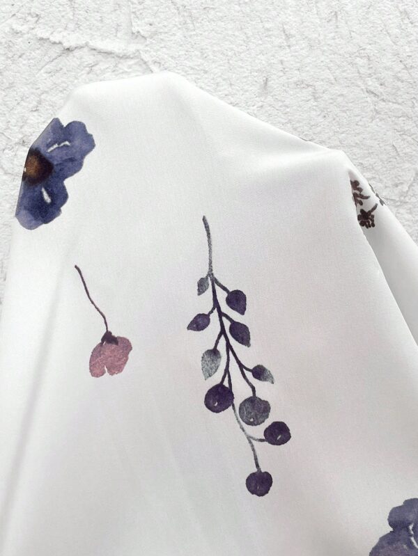 Vestido Camisero Floral de Otoño/Invierno Versátil y Elegante - Image 10