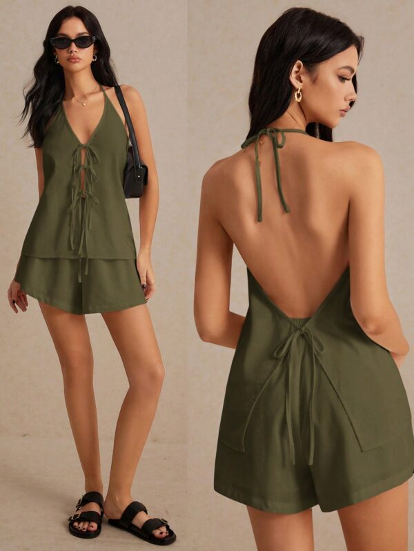 Set Casual de Verano con Top Halter y Shorts - Image 11