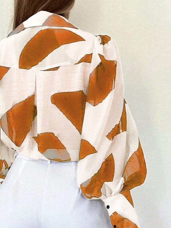 Camisa Estampada Multicolor de Manga Larga para Uso Diario - Image 26