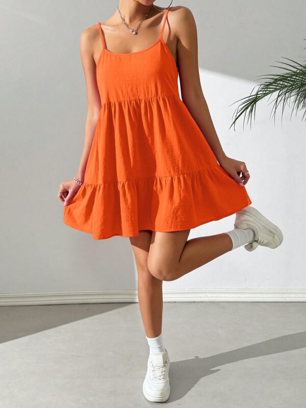 Vestido Casual Sin Espalda con Tirantes Finos - Image 43