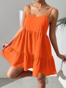 Vestido Casual Sin Espalda con Tirantes Finos